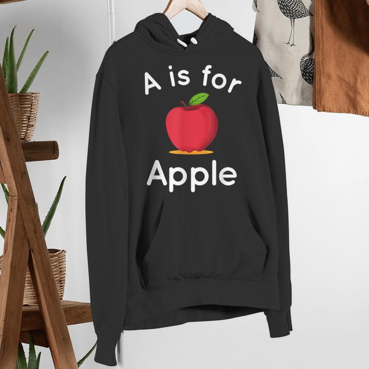 A Is For Apple Toddler Kindergarten Preschool Teacher Women's Hoodie, funny gift A Is For Apple Toddler Kindergarten Preschool Teacher Women's Hoodie, funny gift