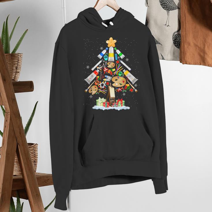 Art Christmas Tree Merry Christmas Artist Art Teacher Women's Hoodie, funny gift Art Christmas Tree Merry Christmas Artist Art Teacher Women's Hoodie, funny gift