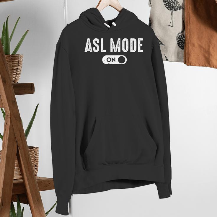 ASL Mode Sign Language Deaf ASL Teacher Women's Hoodie, funny gift ASL Mode Sign Language Deaf ASL Teacher Women's Hoodie, funny gift