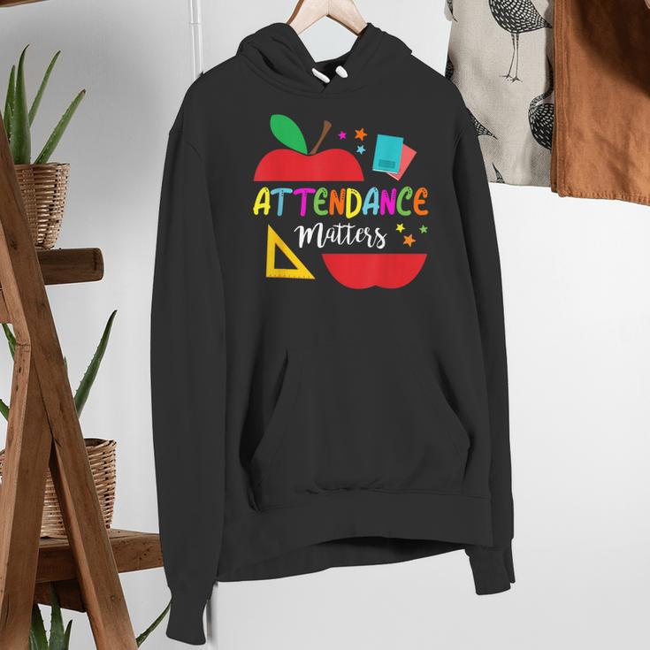 Attendance Matters Teacher Apple For Back To School Women's Hoodie, funny gift Attendance Matters Teacher Apple For Back To School Women's Hoodie, funny gift