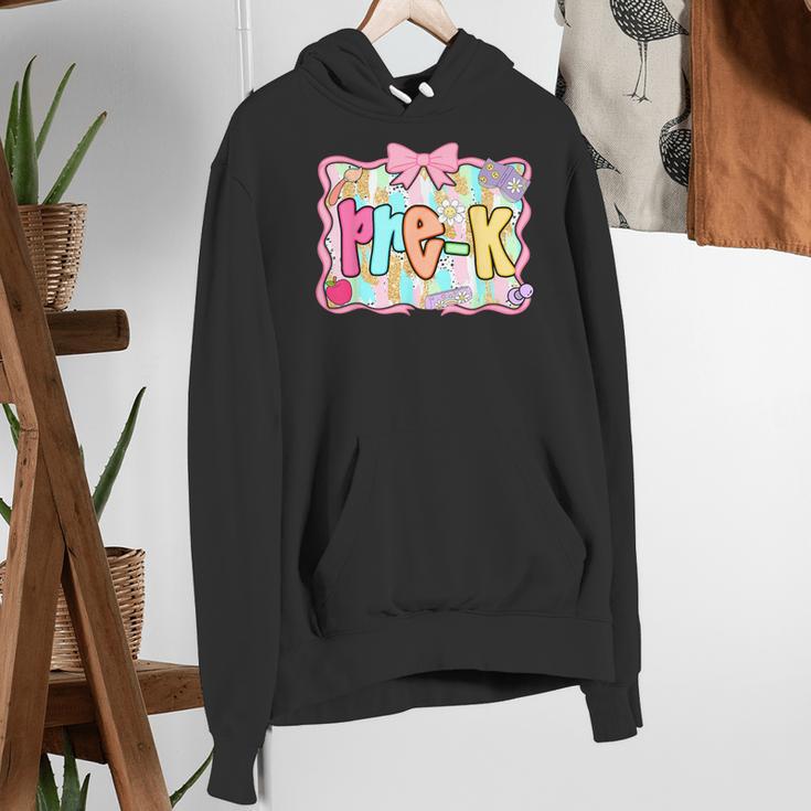 Back To School Pre-K Preppy Teacher Girl Women's Hoodie, funny gift
