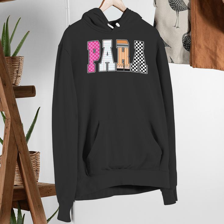 Back To School Teacher Para Preppy Checkered Para Life Women's Hoodie, funny gift Back To School Teacher Para Preppy Checkered Para Life Women's Hoodie, funny gift