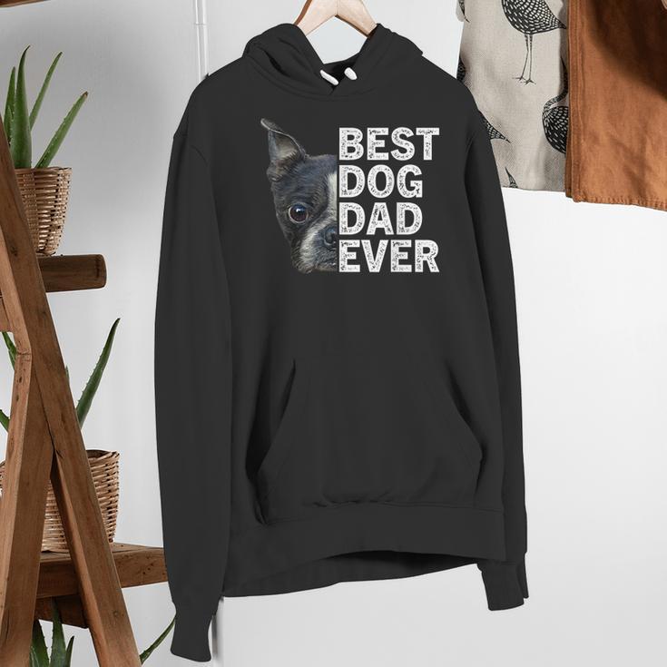 Best Dog Dad Ever Boston Terrier Dog Lover For Dad Men Women Girls Kids Women's Hoodie, Boston Terrier Dad Hoodies, funny gift