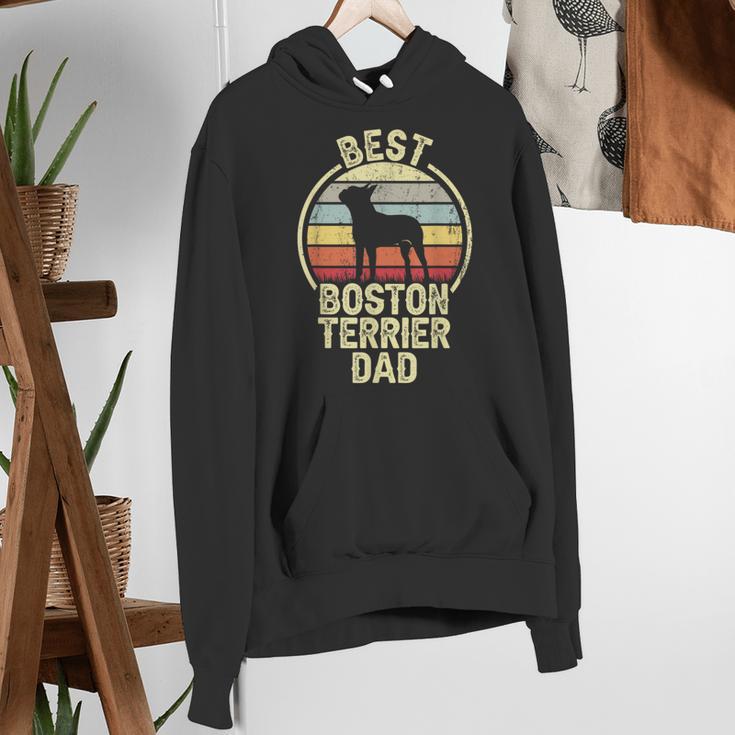 Best Dog Father Dad Vintage Boston Terrier For Men Women Women's Hoodie, Boston Terrier Dad Hoodies, funny gift