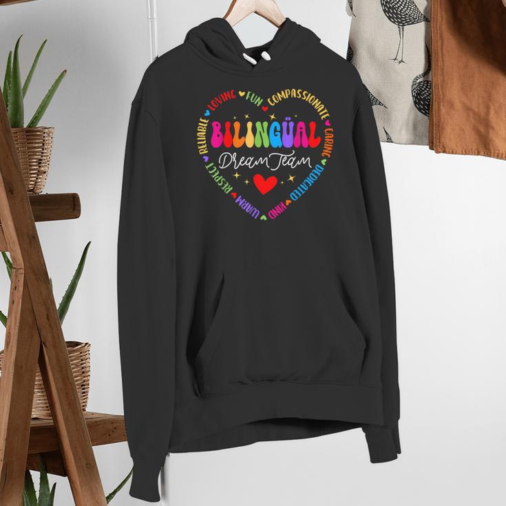 Bilingues Dream Team Dual Language Bilingual Crew Teacher Women's Hoodie, funny gift Bilingues Dream Team Dual Language Bilingual Crew Teacher Women's Hoodie, funny gift