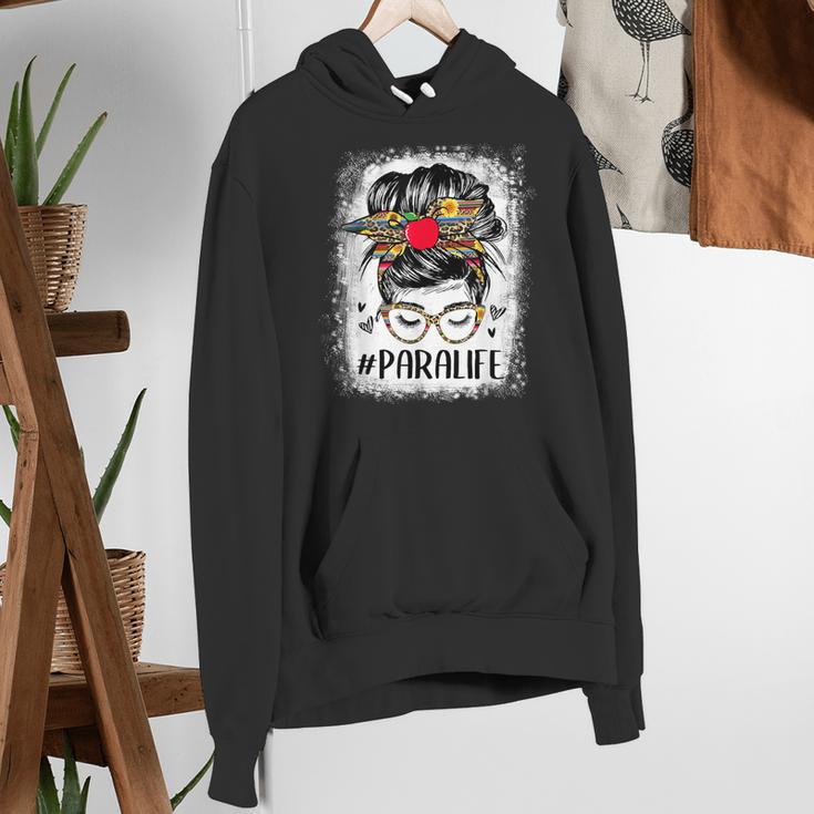 Bleached Teacher Para Life Paraprofessional Cute Messy Bun For Men Women Girls Kids Women's Hoodie, funny gift Bleached Teacher Para Life Paraprofessional Cute Messy Bun For Men Women Girls Kids Women's Hoodie, funny gift