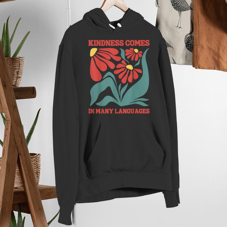 Boho Flower ESL Teacher Kindness Comes In Many Languages Women's Hoodie, Esl Teacher Hoodies, funny gift Boho Flower ESL Teacher Kindness Comes In Many Languages Women's Hoodie, Esl Teacher Hoodies, funny gift