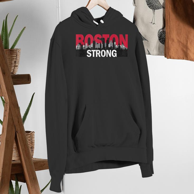 Boston Strong Logo Vintage Boston City Skyline Women's Hoodie, funny gift
