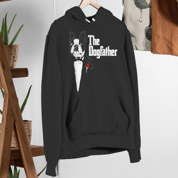 Boston Terrier Dad The DogFather Shirt Boston Terrier Women's Hoodie, Boston Terrier Dad Hoodies, funny gift