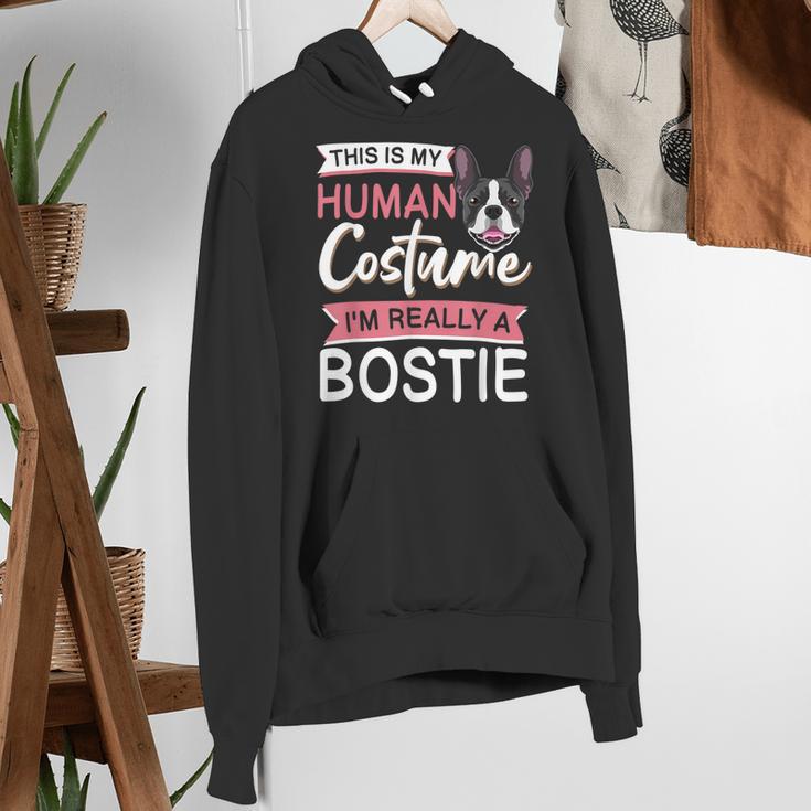 Boston Terrier Dog Bostie Halloween Costume Dog For Kids Women's Hoodie, Boston Terrier Halloween Hoodies, funny gift