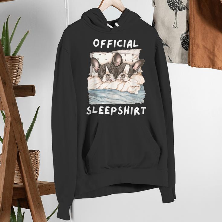Boston Terrier Dog Official Sleepshirt Pajamas Nightgown Men Women Girls Kids Women's Hoodie, funny gift