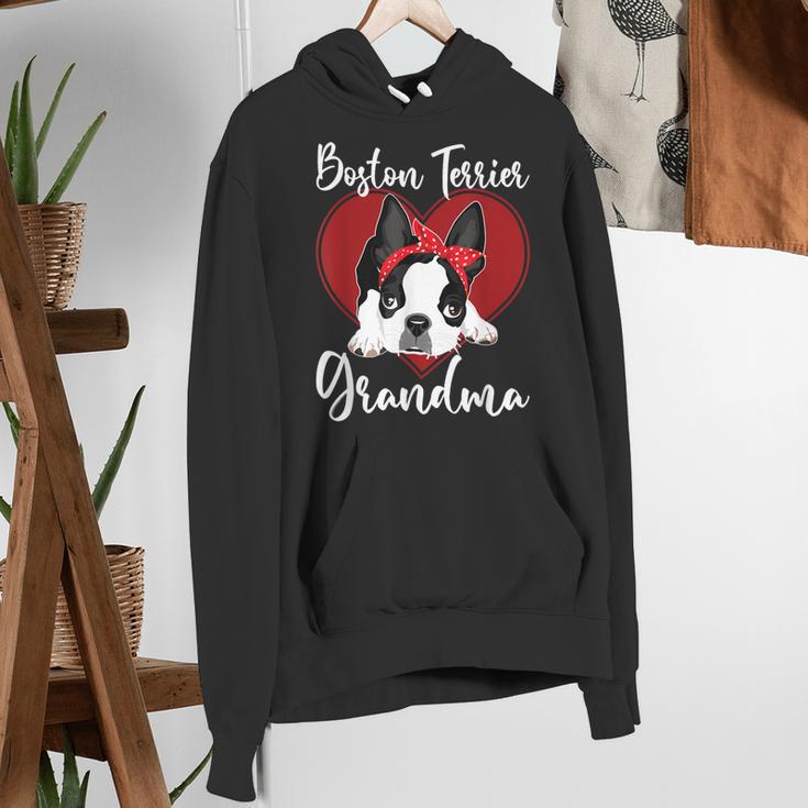 Boston Terrier Grandma Dog Owner Boston Terrier For Men Women Women's Hoodie, funny gift