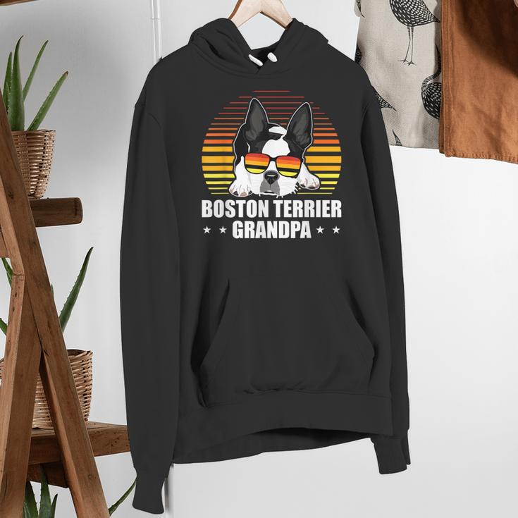 Boston Terrier Grandpa Dog Owner Boston Terrier Women's Hoodie, funny gift
