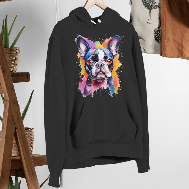 Boston Terrier Lover Pop Art Color Boston Terrier Dog For Men Women Girls Kids Women's Hoodie, funny gift