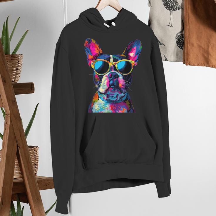Boston Terrier Lovers Pop Art Boston Terrier Women's Hoodie, funny gift