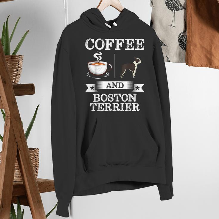 Boston Terrier Shirt Coffee And Boston Terrier Cute Dog For Men Women Girls Kids Women's Hoodie, funny gift