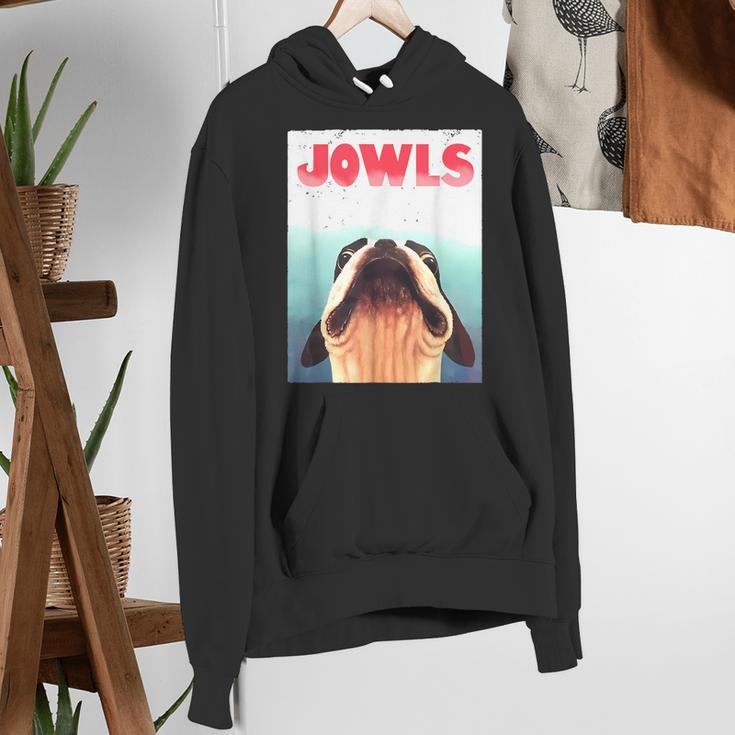 Boston Terriers Jowls Dog Mom Dog Dad Women's Hoodie, funny gift