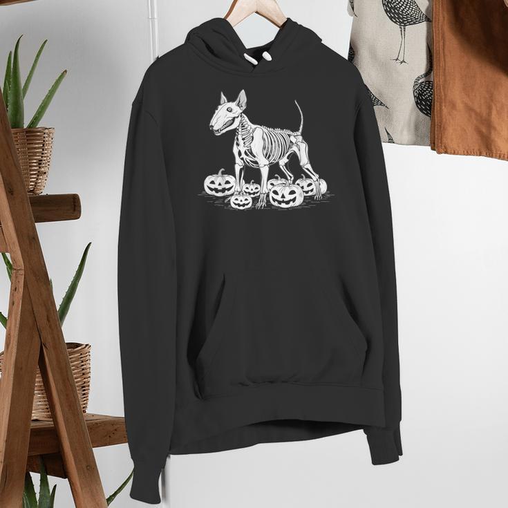 Bull Terrier Skeleton Birthday Halloween Kids Women's Hoodie, funny gift
