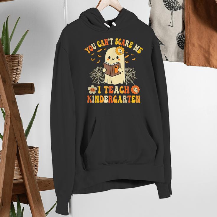 You Can't Scare Me I Teach Kindergarten Halloween Teacher Women's Hoodie, funny gift