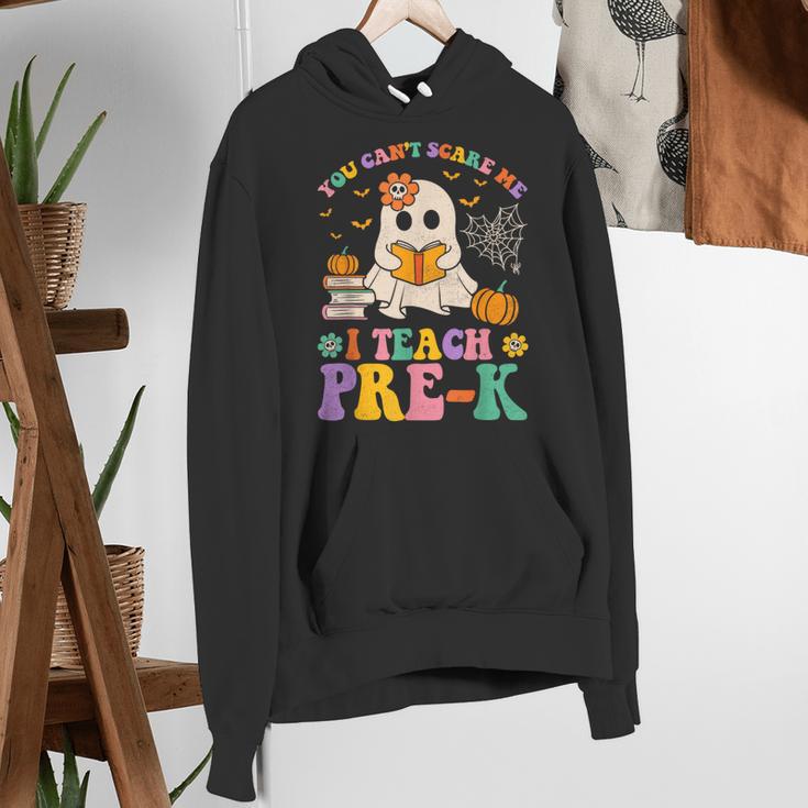 You Can't Scare Me I Teach Pre-k Teacher Halloween Ghost Men Women Kids Women's Hoodie, funny gift