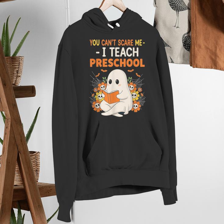 You Cant Scare Me I Teach Preschool Halloween Teacher Women's Hoodie, funny gift