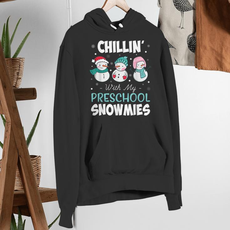 Chillin' With My Preschool Snowmies Teacher Christmas Men Women Kids Women's Hoodie, funny gift Chillin' With My Preschool Snowmies Teacher Christmas Men Women Kids Women's Hoodie, funny gift