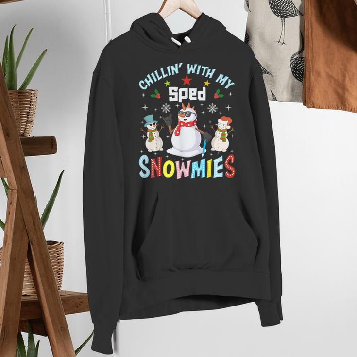 Chillin With My Sped Snowmies Teacher Student Christmas Women's Hoodie, funny gift Chillin With My Sped Snowmies Teacher Student Christmas Women's Hoodie, funny gift