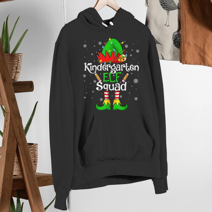 Christmas Kindergarten Elf Squad Teacher Student Women's Hoodie, funny gift