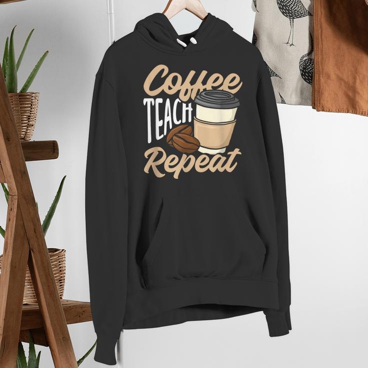 Coffee Teach Repeat Teacher Women's Hoodie, funny gift