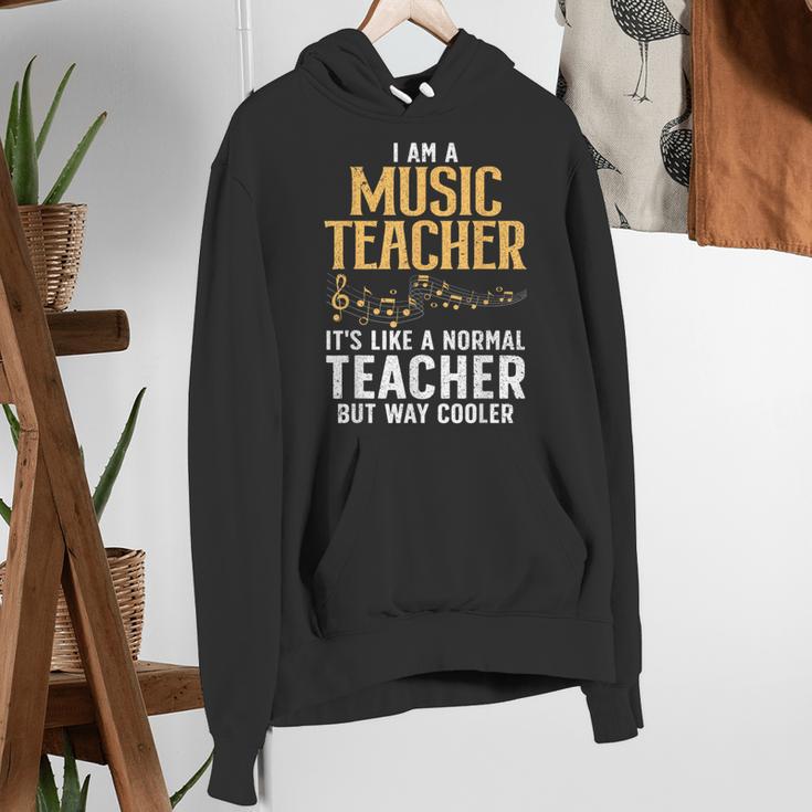 Cool Music Teacher Art For Men Women School Orchestra Coach Women's Hoodie, funny gift