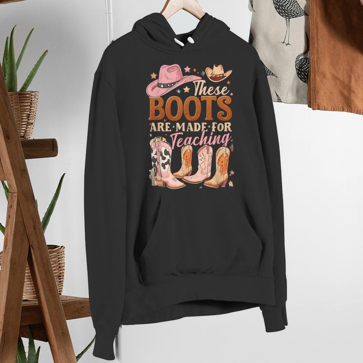 Cowboy Teacher These Boots Are Made-For Teaching School Women's Hoodie, funny gift Cowboy Teacher These Boots Are Made-For Teaching School Women's Hoodie, funny gift