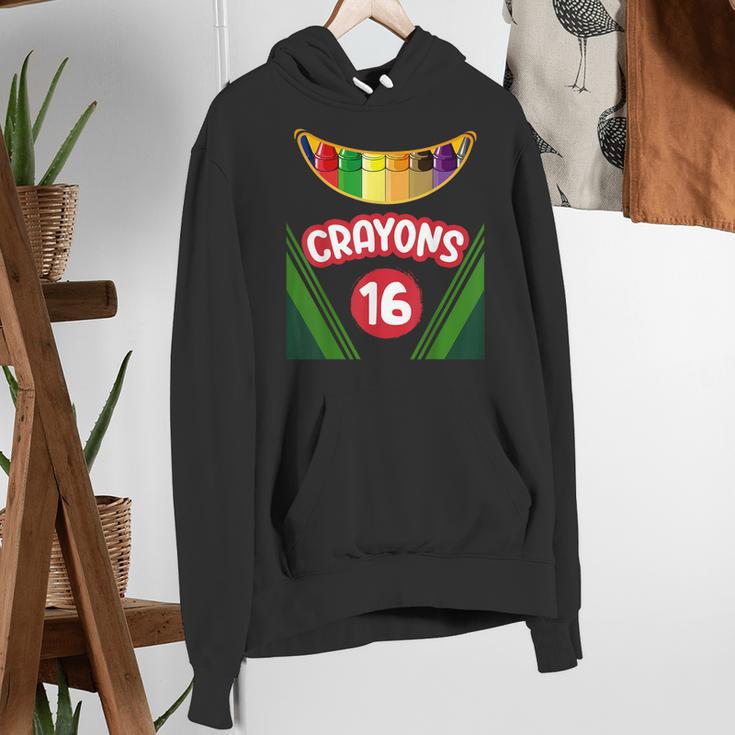 Crayon Box Fun Teacher Student Crayon Squad Halloween 2023 Women's Hoodie, funny gift