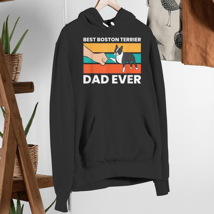 Cute Boston Terrier Best Boston Terrier Dad Ever Women's Hoodie, Boston Terrier Dad Hoodies, funny gift