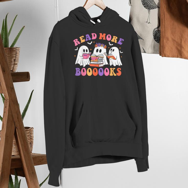Cute Ghost Read More Books Lover Teacher Halloween Costume Women's Hoodie, funny gift