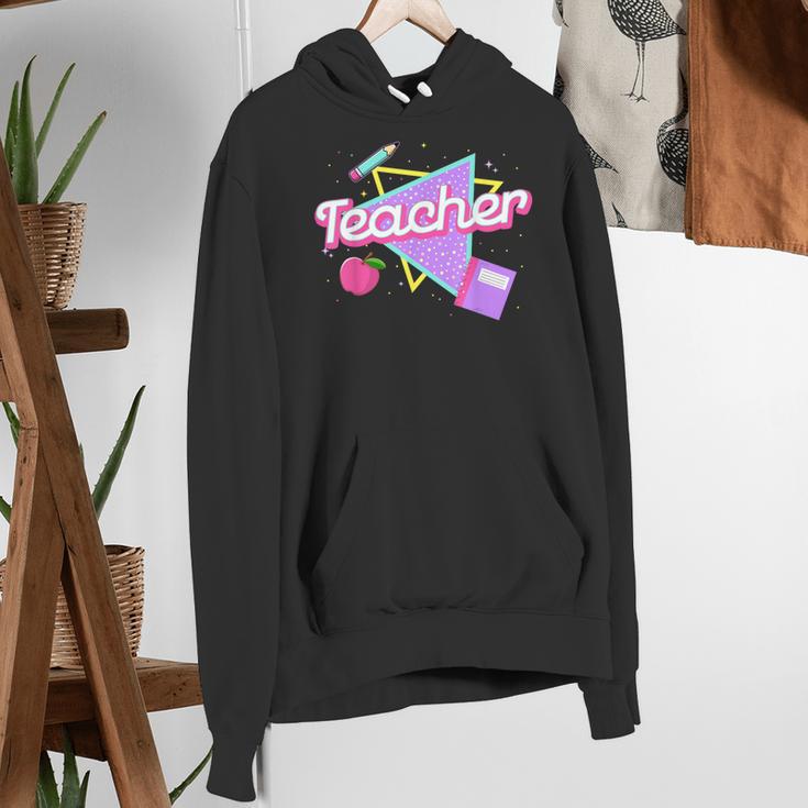 Cute Teacher Shirt 80's 90's Style Retro Old School Teacher For Men Women Women's Hoodie, funny gift