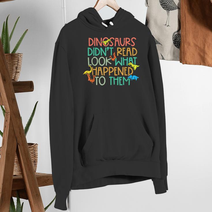 Dinosaurs Didnt Read Book Lover Boys Kids Teacher Women's Hoodie, funny gift Dinosaurs Didnt Read Book Lover Boys Kids Teacher Women's Hoodie, funny gift