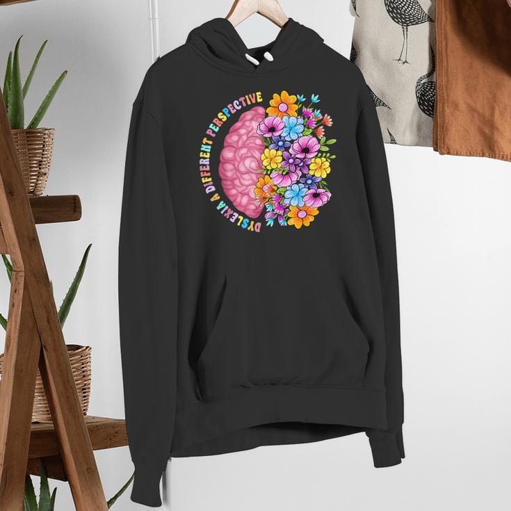 Dyslexia Different Perspective Reading Brain Floral Teacher Women's Hoodie, funny gift Dyslexia Different Perspective Reading Brain Floral Teacher Women's Hoodie, funny gift