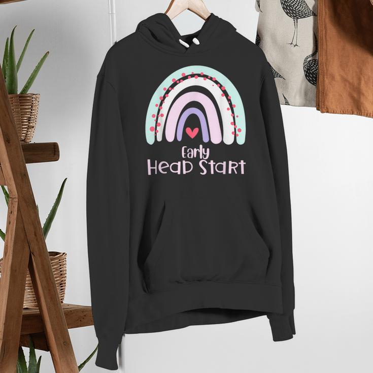 Early Headstart Cute Retro Rainbow Teachers Women's Hoodie, funny gift