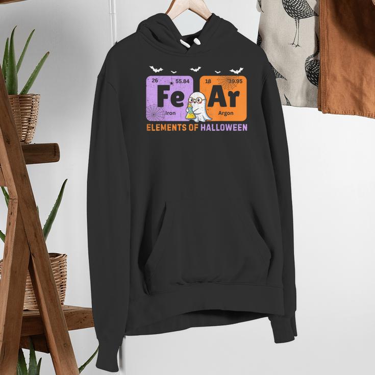 Elements Of Halloween Fear Periodically Chemistry Teacher Women's Hoodie, funny gift