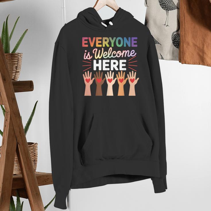 Everyone Is Welcome Here Shirt Teacher Women's Hoodie, funny gift Everyone Is Welcome Here Shirt Teacher Women's Hoodie, funny gift