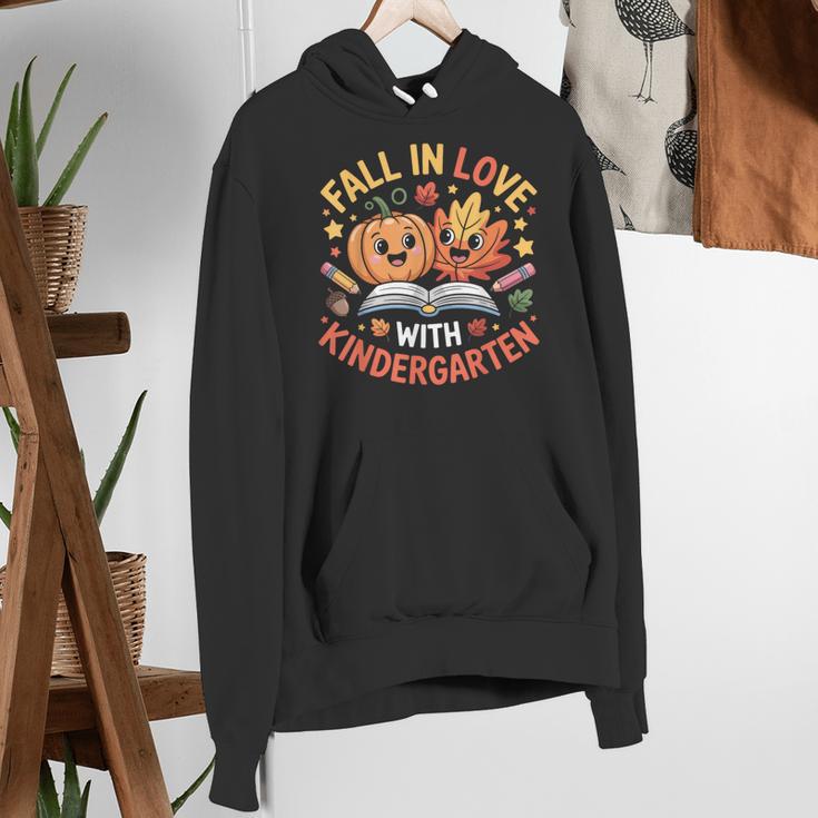 Fall In Love With Kindergarten Autumn Kindergarten Teacher Women's Hoodie, funny gift Fall In Love With Kindergarten Autumn Kindergarten Teacher Women's Hoodie, funny gift