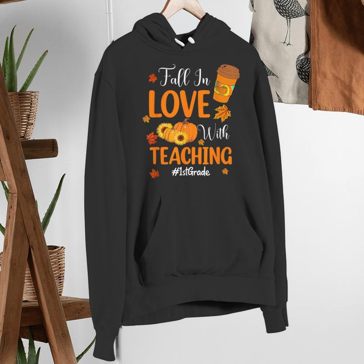 Fall In Love With Teaching 1st Grade Teacher Thanksgiving For Men Women Girls Kids Women's Hoodie, funny gift Fall In Love With Teaching 1st Grade Teacher Thanksgiving For Men Women Girls Kids Women's Hoodie, funny gift
