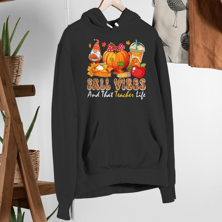 Fall Vibes Costume Teacher Thanksgiving Leopard Gnome Women's Hoodie, funny gift Fall Vibes Costume Teacher Thanksgiving Leopard Gnome Women's Hoodie, funny gift