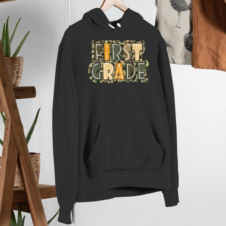 First 1St Grade Camo Camouflage Boy Teacher Back To School Women's Hoodie, First Grade Teacher Hoodies, funny gift First 1St Grade Camo Camouflage Boy Teacher Back To School Women's Hoodie, First Grade Teacher Hoodies, funny gift