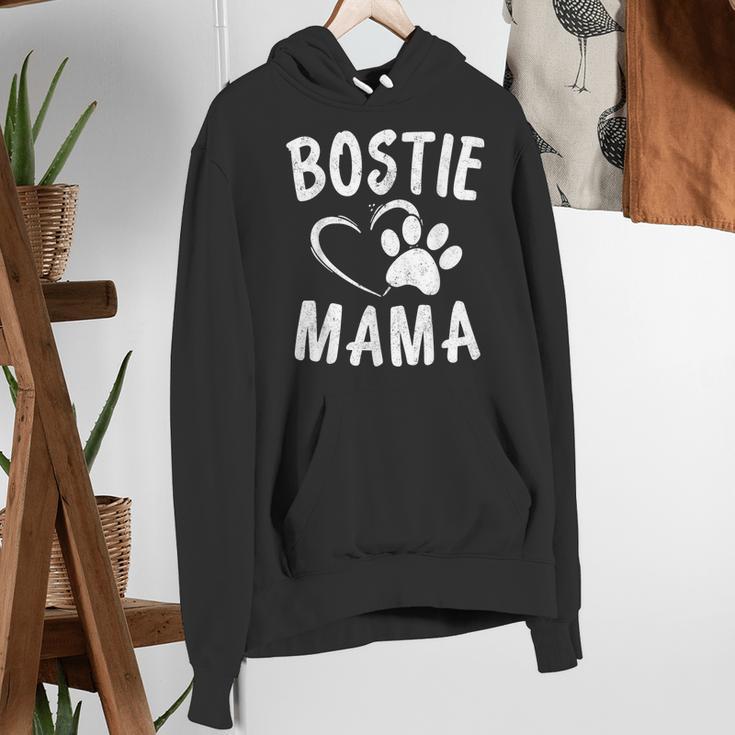 Fun Bostie Mama Dog Lover Apparel Boston Terrier Mom Women's Hoodie, Boston Terrier Mom Hoodies, funny gift