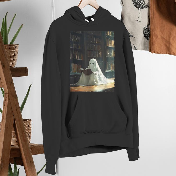 Ghost Library Halloween Book Reading Books Lover Teacher Women's Hoodie, funny gift Ghost Library Halloween Book Reading Books Lover Teacher Women's Hoodie, funny gift