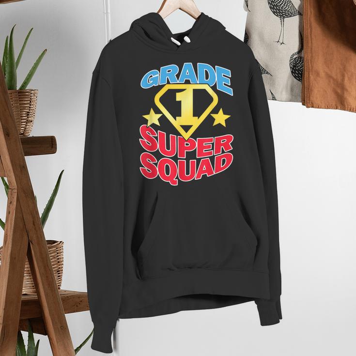 Grade 1 Super Squad Superhero Teacher Team Women's Hoodie, Super Teacher Hoodies, funny gift