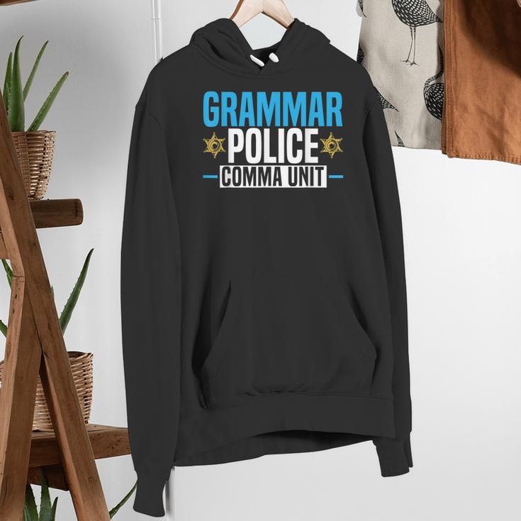 Grammar Police Comma Unit English Teacher Grammar Teacher For Men Women Women's Hoodie, English Teacher Hoodies, funny gift