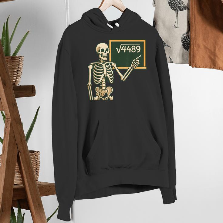 Halloween Skeleton 67 Meme Square Root 4489 Math Teacher Women's Hoodie, funny gift