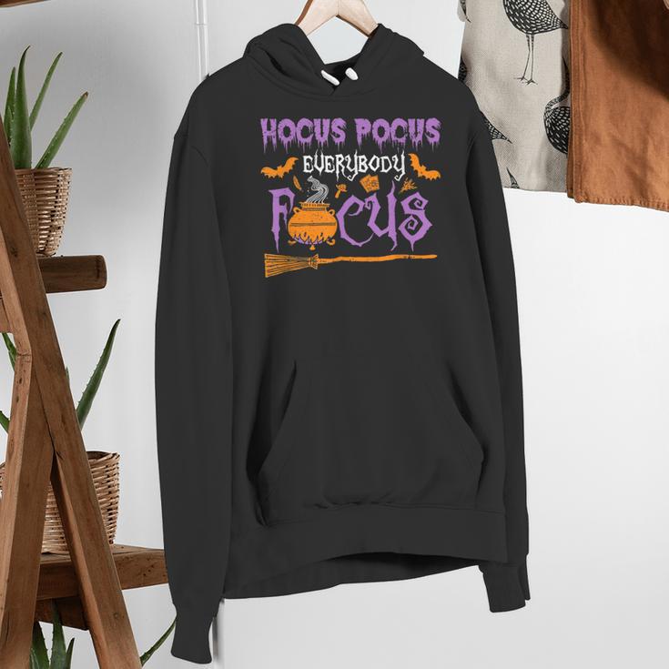 Halloween Teacher Or Student Hocus Pocus Everybody Focus For Men Women Kids Women's Hoodie, funny gift